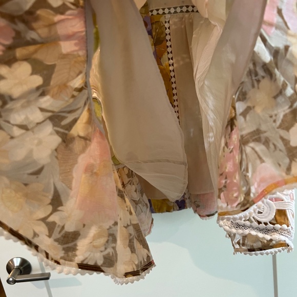 Zimmermann Pop Trimmed Mini Dress AU2/US 8 -- SEE MEASUREMENTS IN PICTURES!  :) - Picture 8 of 14